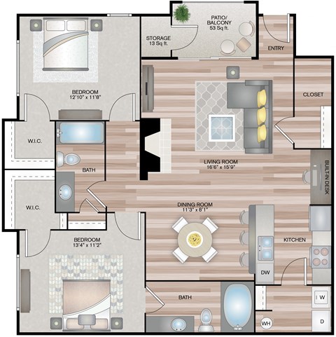 Oreti 2 bedroom 2 bathroom